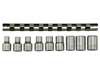 Teng Tools M1210 9 Piece  Drive TX-E Sockets On A Clip Rail - BD