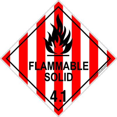 FLAMMABLE SOLID SIGN H4.1P