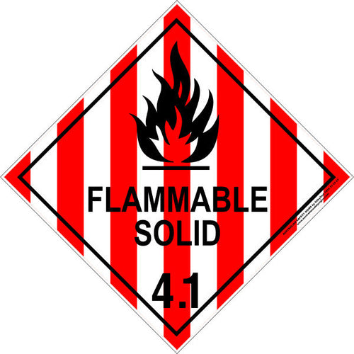 FLAMMABLE SOLID SIGN H4.1P