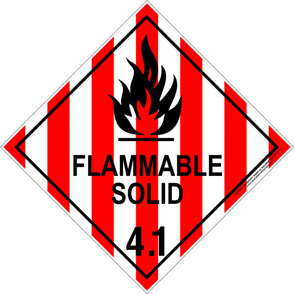 FLAMMABLE SOLID SIGN H4.1P