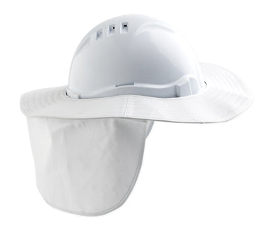PRO CHOICE Detachable Hard Hat Brim-White HHBW