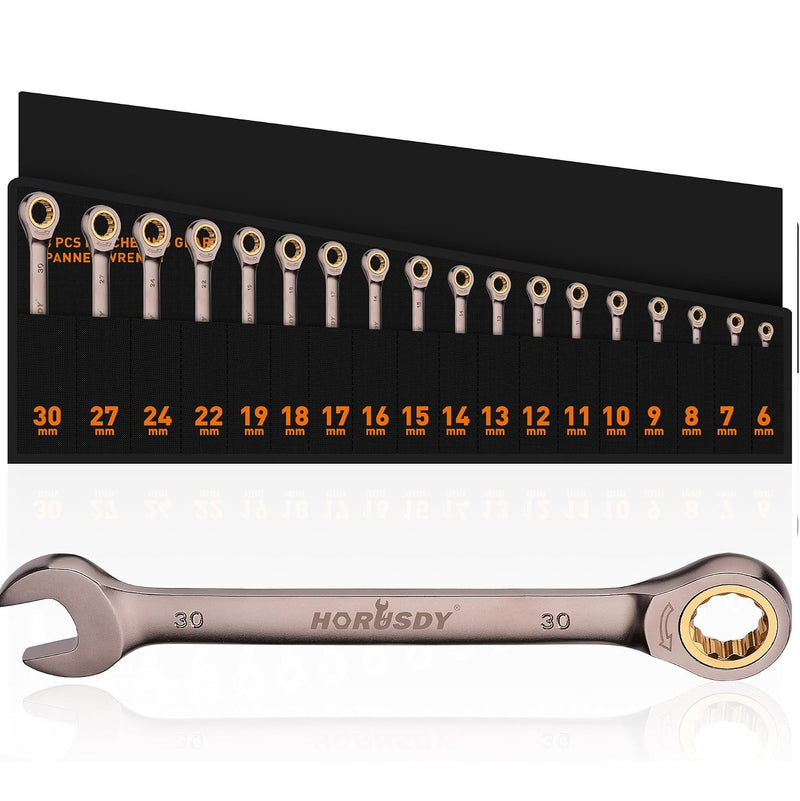 Industrial XS by Horusdy Ratchet Spanner Set - 6-30mm - ATD