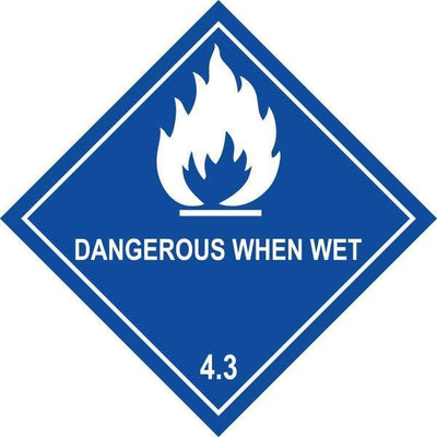 DANGEROUS WHEN WET SIGN H4.3