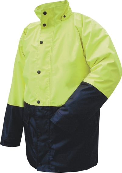 PRIME MOVER Wet Weather Jacket-Orange/Navy-hv206 9694