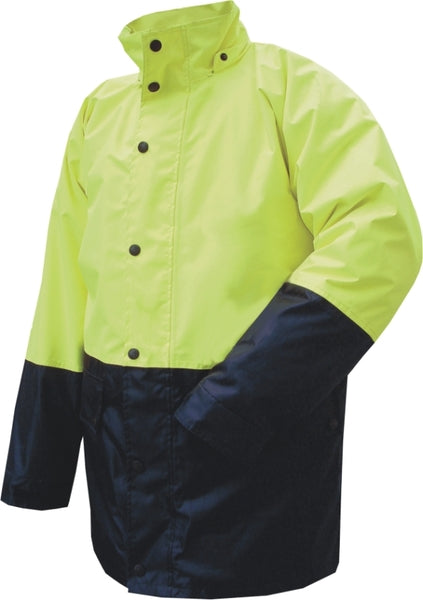 PRIME MOVER Wet Weather Jacket-Orange/Navy-hv206 9694