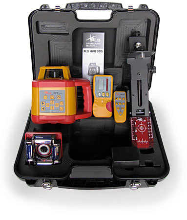 PLS LASERS Red Beam Horizontal/Vertical Laser Level Kit-HVR505R