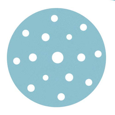 MAKO Abrasives Film Back Series Velcro SandPaper-150mm 15Hole 1200g 100pck DFV150151200