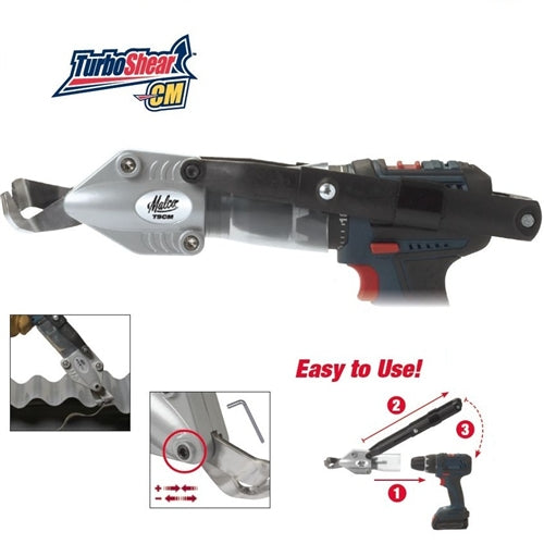 Malco TSCM Corrugated Metal Turbo Shear Attachment
