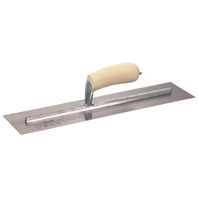 Marshall Town mxs73h 4 X 4 1/2 Finishing Trowel w/ Curved Wood Handle