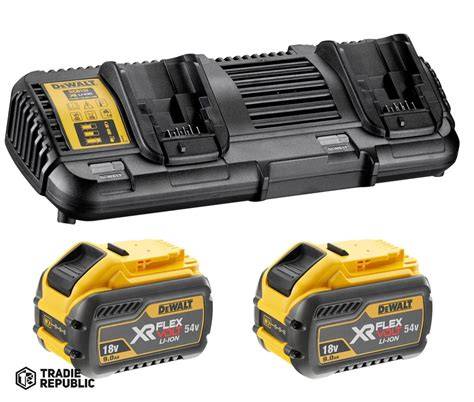 DEWALT XR FLEXVOLT™ BATTERY & CHARGER STARTER PACK 9AH DCB132X2-XE SKU: DEWDCB132X2-XE