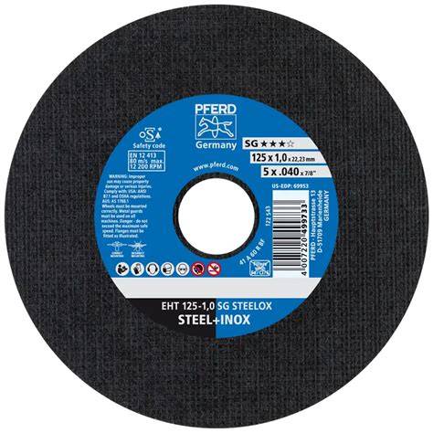 PFERD 125mm Ultra Thin Inox Metal Cutting Disc-25pack 61341112 x 25