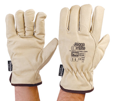 PROCHOICE Riggamate Lined Pig Grain Leather Rigger Gloves - Large PGL41TL