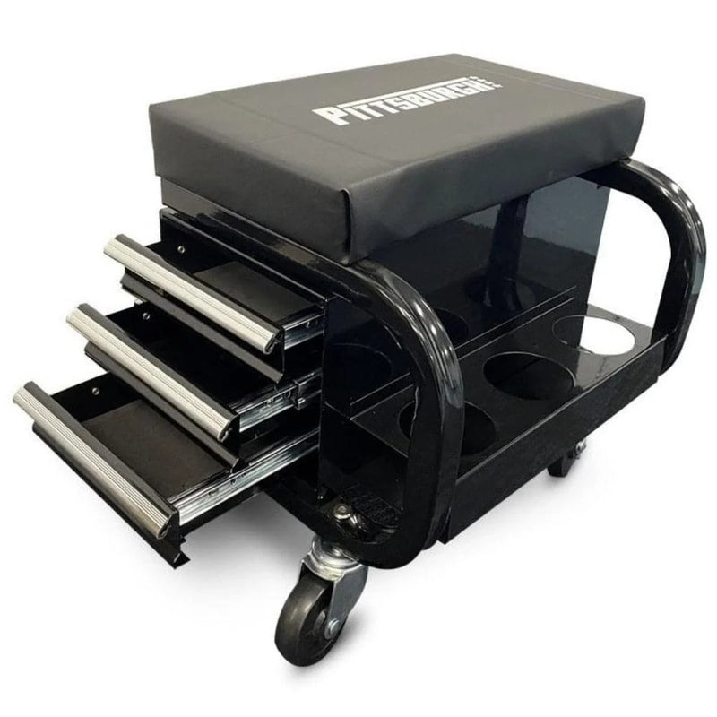 Pittsburgh P20304 3 Drawer Tool Box Creeper-Replaces 888 SP Tools T8R58 -BFD