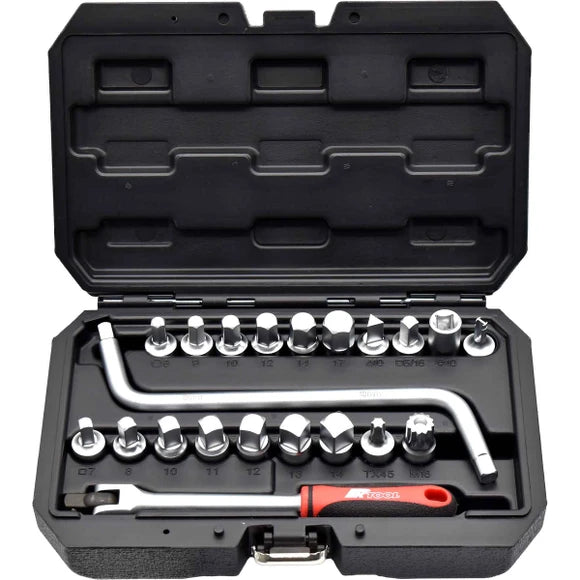 PK Tools 21pc Sump Plug Socket & Spanner Set - PT10254