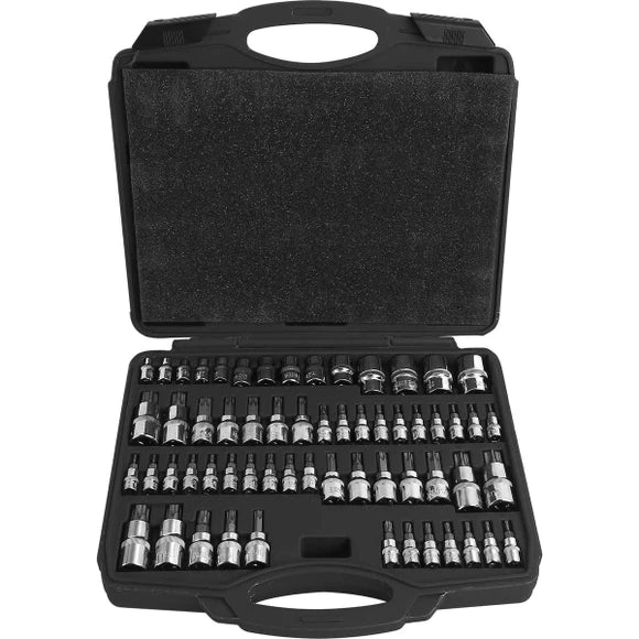 PK Tools 60pc Star Bits & E-Torx Master Socket Set - PT11708