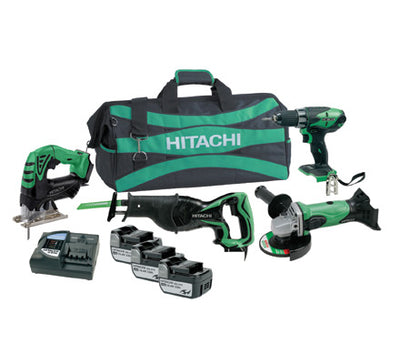 HIKOKI / HITACHI 18v / 36v Multivolt Lithium Cordless Combo Kit-4pce