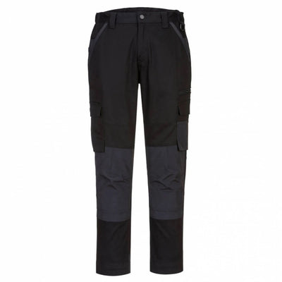 PORTWEST Workwear Tradie Slim Fit Stretch Cargo Pants-Black  -JTD