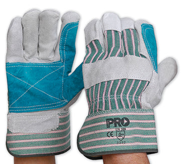 PROCHOICE Green & Grey Stripe Gloves R88FG