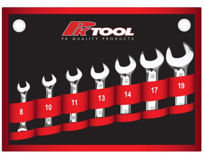 PK Tools 7pc Stubby Ratchet Spanner Set - RG7779