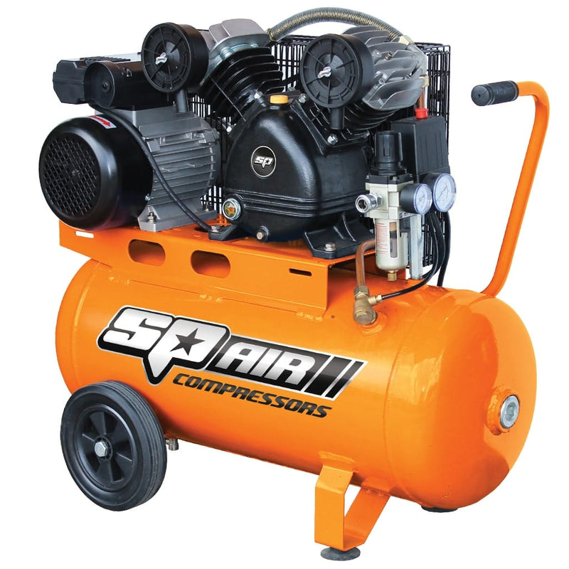 SP Tools SP17 3HP 60L V-Twin Cast Iron Air Compressor