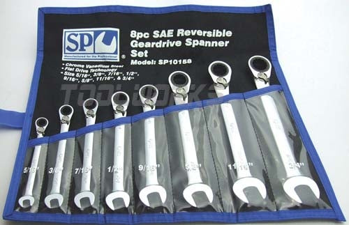 SP 8pc SAE Geardrive Spanners SP10158