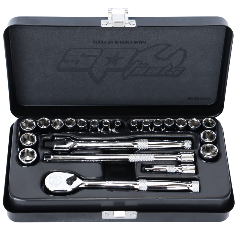 SP Tools SP20102X Black Series 23-piece 1/4in metric SAE socket set