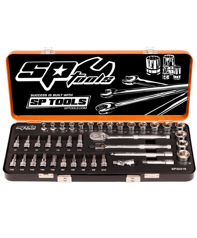 SP Tools SP20216 39pc 3/8in Drive Metric Inhex Torx Spline Socket Set
