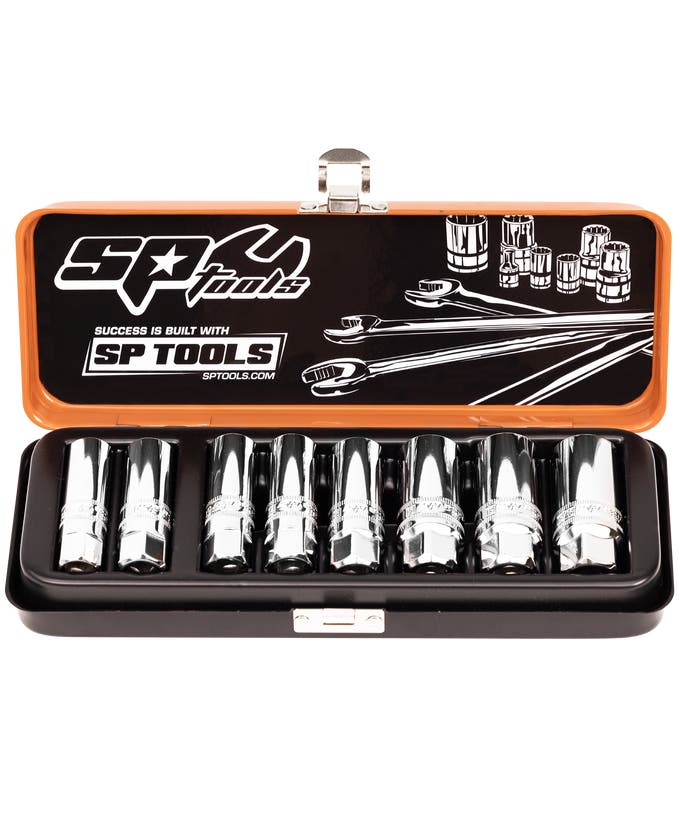 SP Tools SP20290 8pc 3/8in Drive Magnetic Spark Plug Socket Set