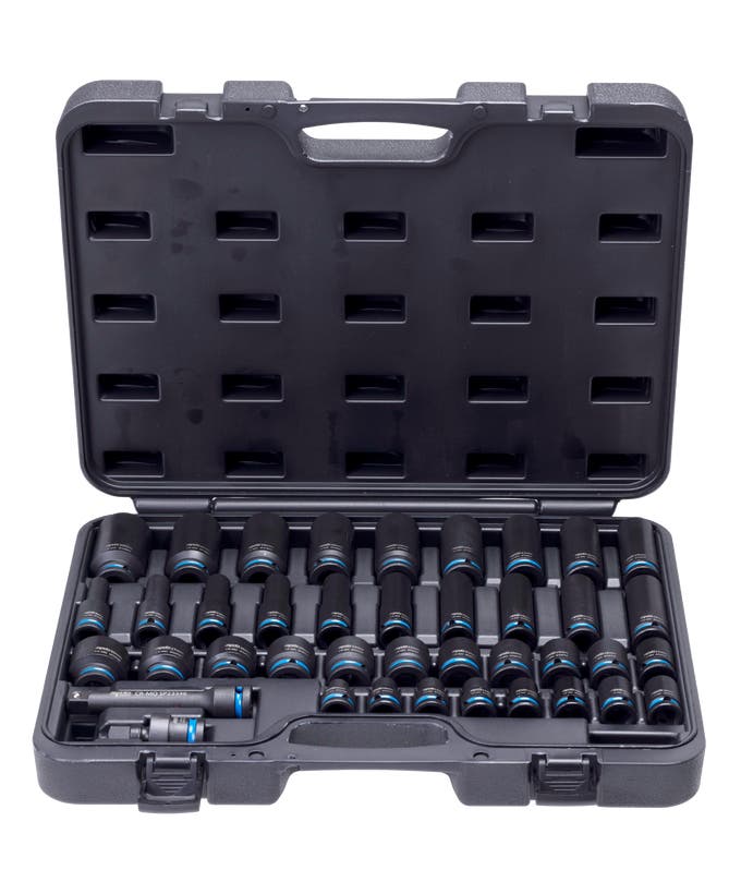SP Tools SP20322 40pc 1/2in Drive Metric Impact Socket Set Standard Deep