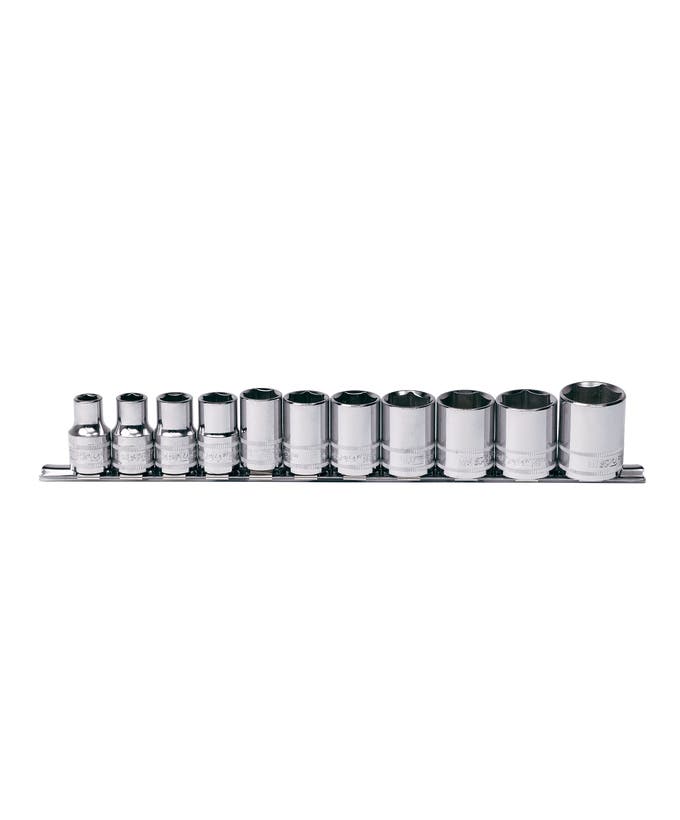 SP Tools SP20333 11pc 1/2in Drive SAE 6pt Socket Rail Set