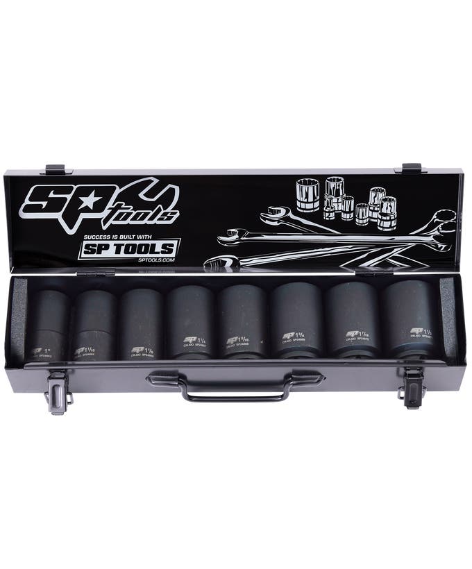 SP Tools SP20425 8pc 3/4in Drive Deep Impact Socket Set SAE