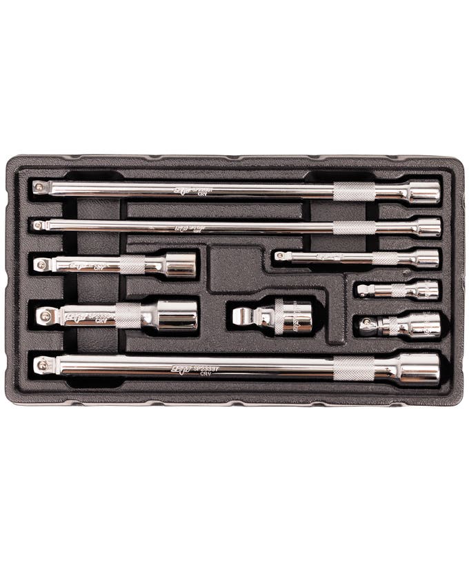 SP Tools SP20988 9pc Multi Drive Wobble Extension Bar Set