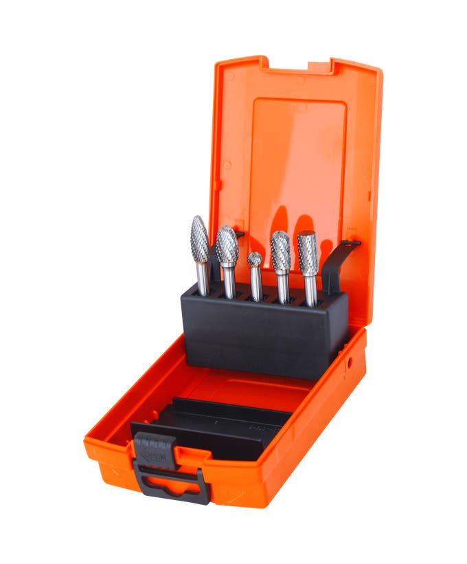 SP Tools SP31380 5pc Tungsten Carbide Burr Set Steel
