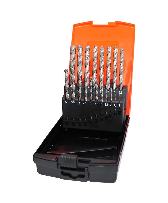 SP Tools SP31390 19pc HSS Metric Drill Bit Set 1 to 10mm