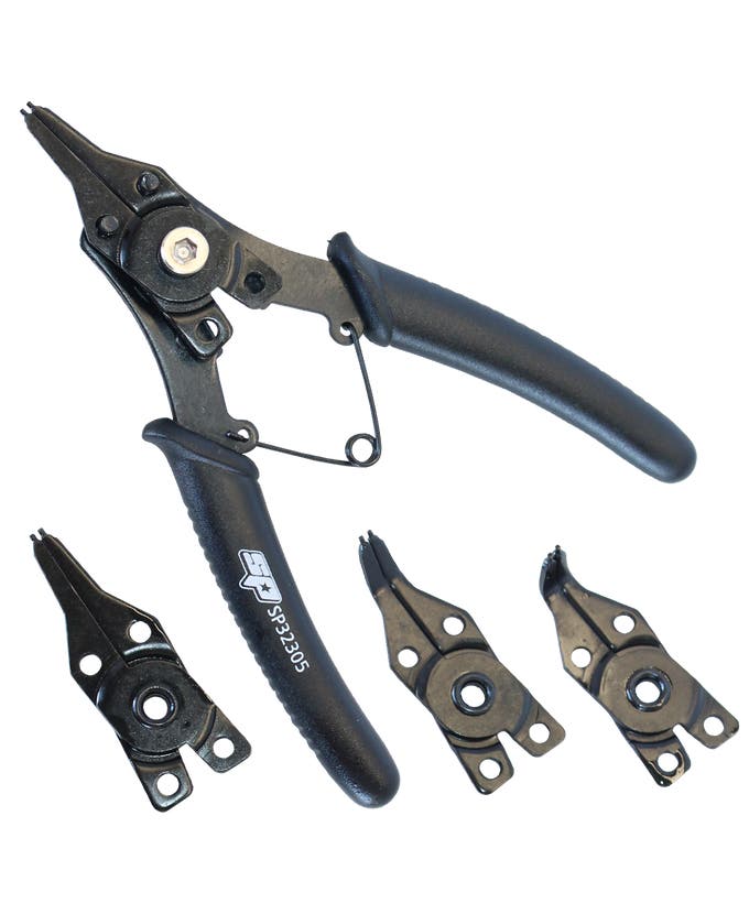 SP Tools SP32305 4 in 1 Snap Ring Circlip Plier Set 160mm