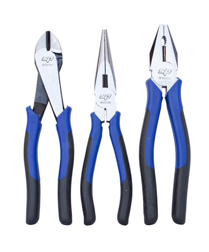 SP Tools SP32903 3pc High Leverage Plier and Cutter Set 200mm