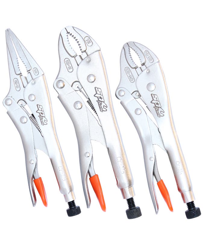 SP Tools SP32926 3pc Heavy-Duty Locking Plier Set