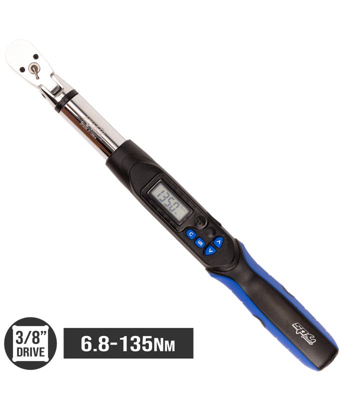 SP Tools SP35256 3/8in Drive Digital Flex Head Torque Wrench 6.8-135Nm