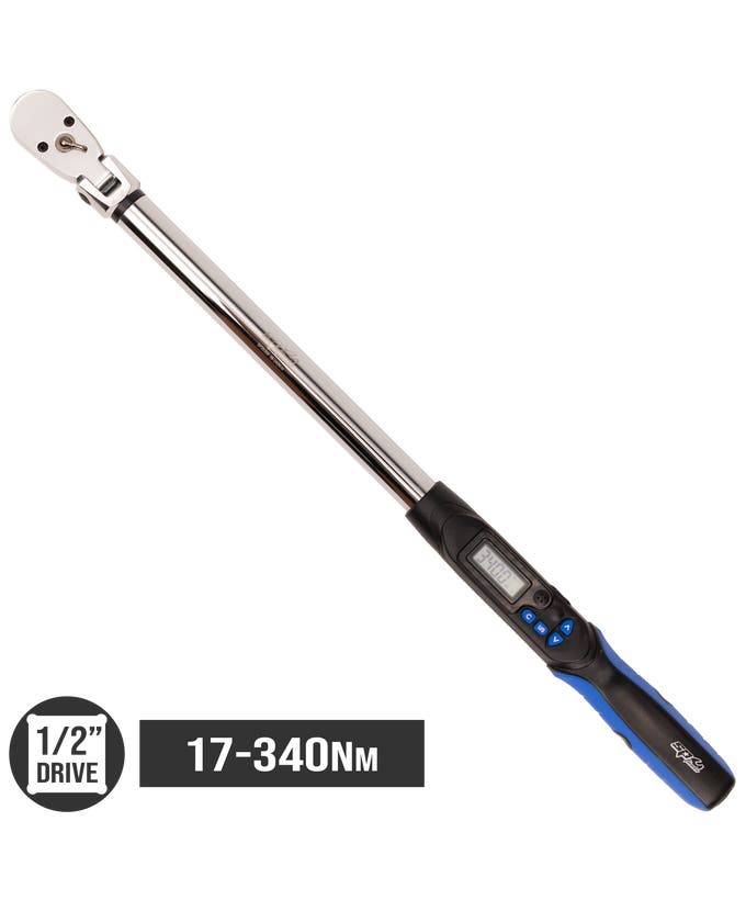 SP Tools SP35358 1/2in Drive Digital Flex Head Torque Wrench 17-340Nm