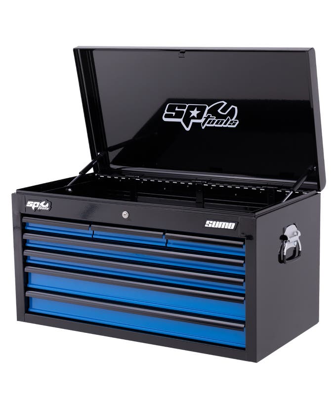 SP Tools SP40121 Sumo Series 7 Drawer Tool Box Black Blue