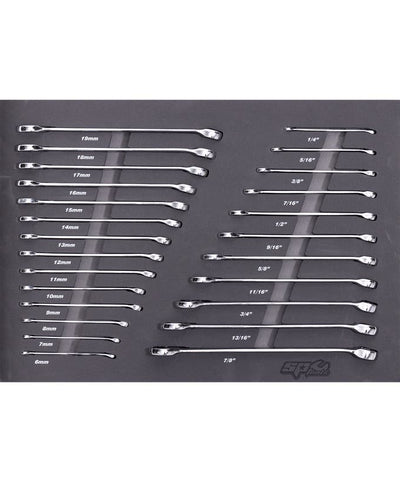 SP Tools SP50015 25pc Metric SAE Spanner EVA Foam Tray Kit