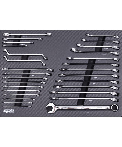 SP Tools SP50019 29pc Tech Series Metric Spanner EVA Foam Tray Kit
