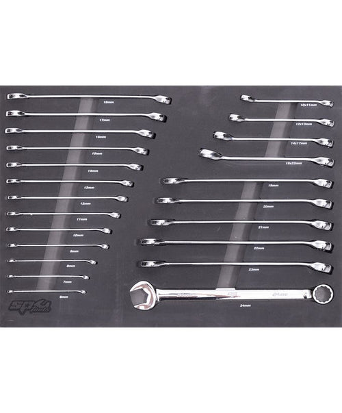 SP Tools SP50022 23pc Metric Spanner EVA Foam Tray Kit