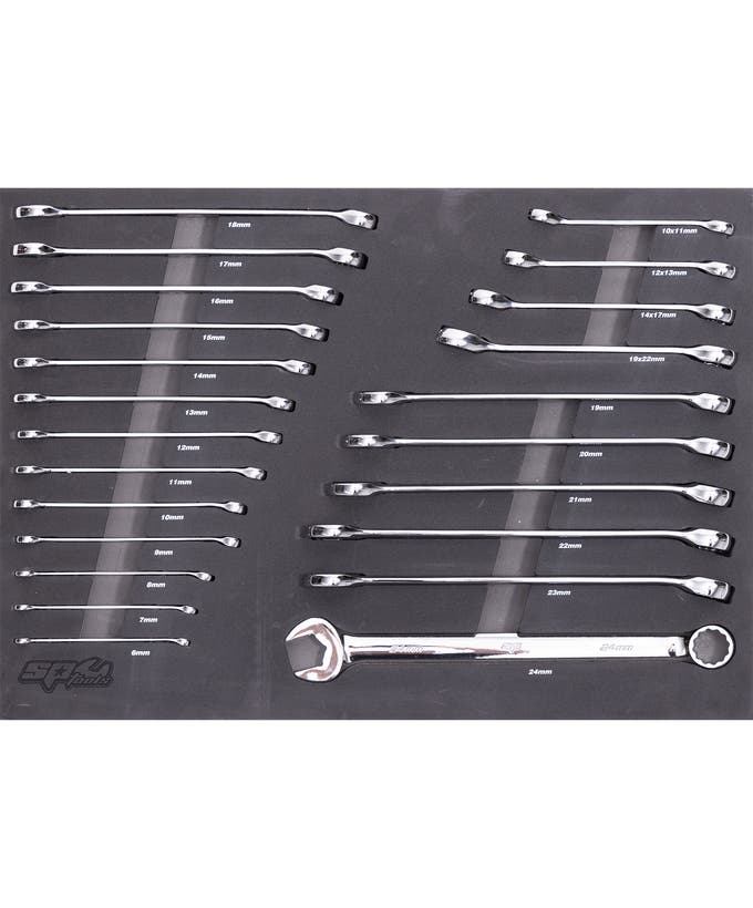 SP Tools SP50022 23pc Metric Spanner EVA Foam Tray Kit