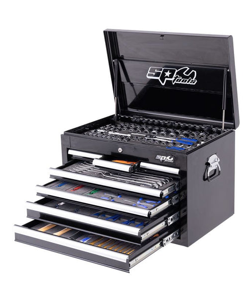 SP Tools SP50123X 254pc Custom Series Metric SAE Tool Kit Extra EVA Trays