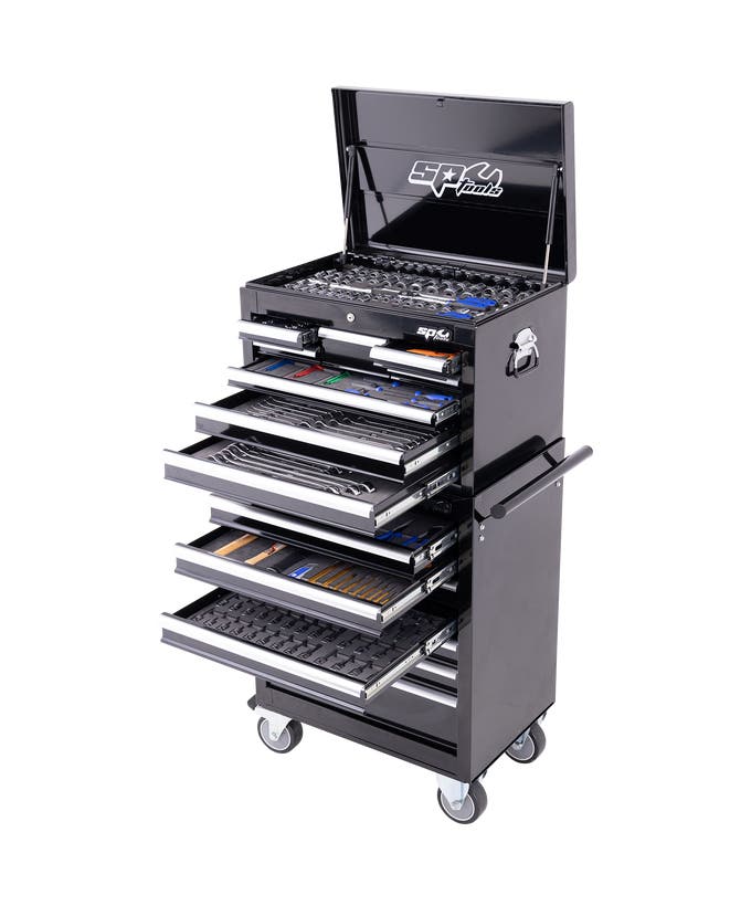 SP Tools SP50164X 549pc Custom Series Metric SAE Tool Kit Combo Extra EVA Trays