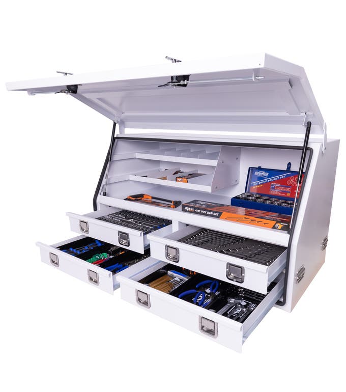 SP Tools SP50332 378pc Off Road Truck Box Tool Kit White