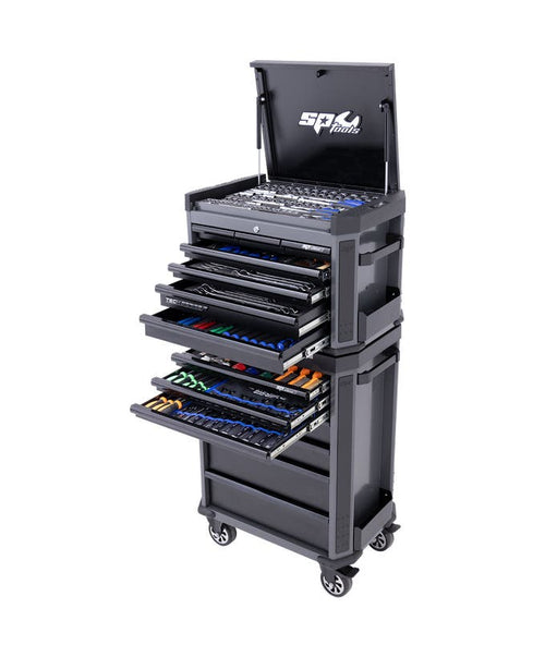 SP Tools SP50444D 629pc Tech Series Metric SAE Tool Kit Combo Diamond Black