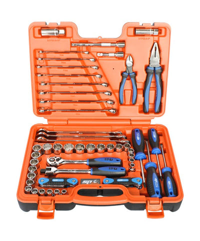 SP Tools SP51204 65pc 3/8in Metric SAE Tool Kit in X-Case