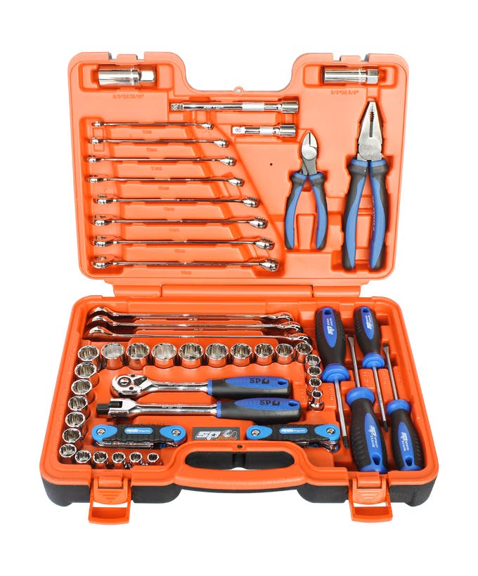 SP Tools SP51204 65pc 3/8in Metric SAE Tool Kit in X-Case